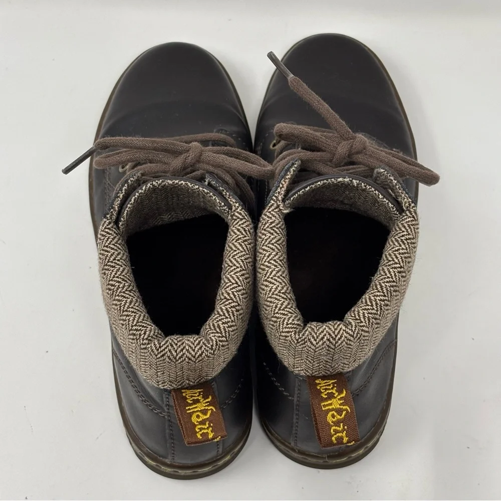 Dr. Martens Women’s Maelly padded collar brown lace up boots size 7 - Picture 5 of 11